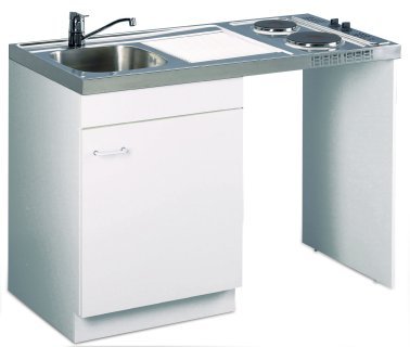 LIBERTY meuble sous évier lave vaisselle 120cm avec jambage blanc